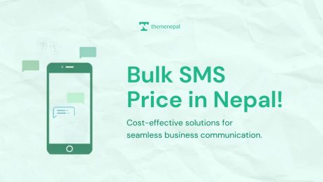 Bulk SMS Price in Nepal showing affordable SMS packages and business messaging solutions for companies in Nepal