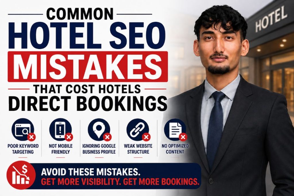 Common hotel SEO mistakes that can reduce visibility and direct bookings