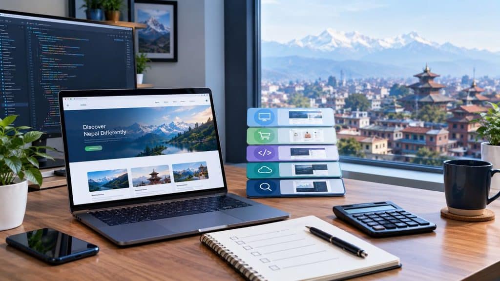 Web development company in Nepal building a modern business website