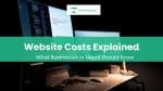 Website development cost in Nepal for business websites and e-commerce stores