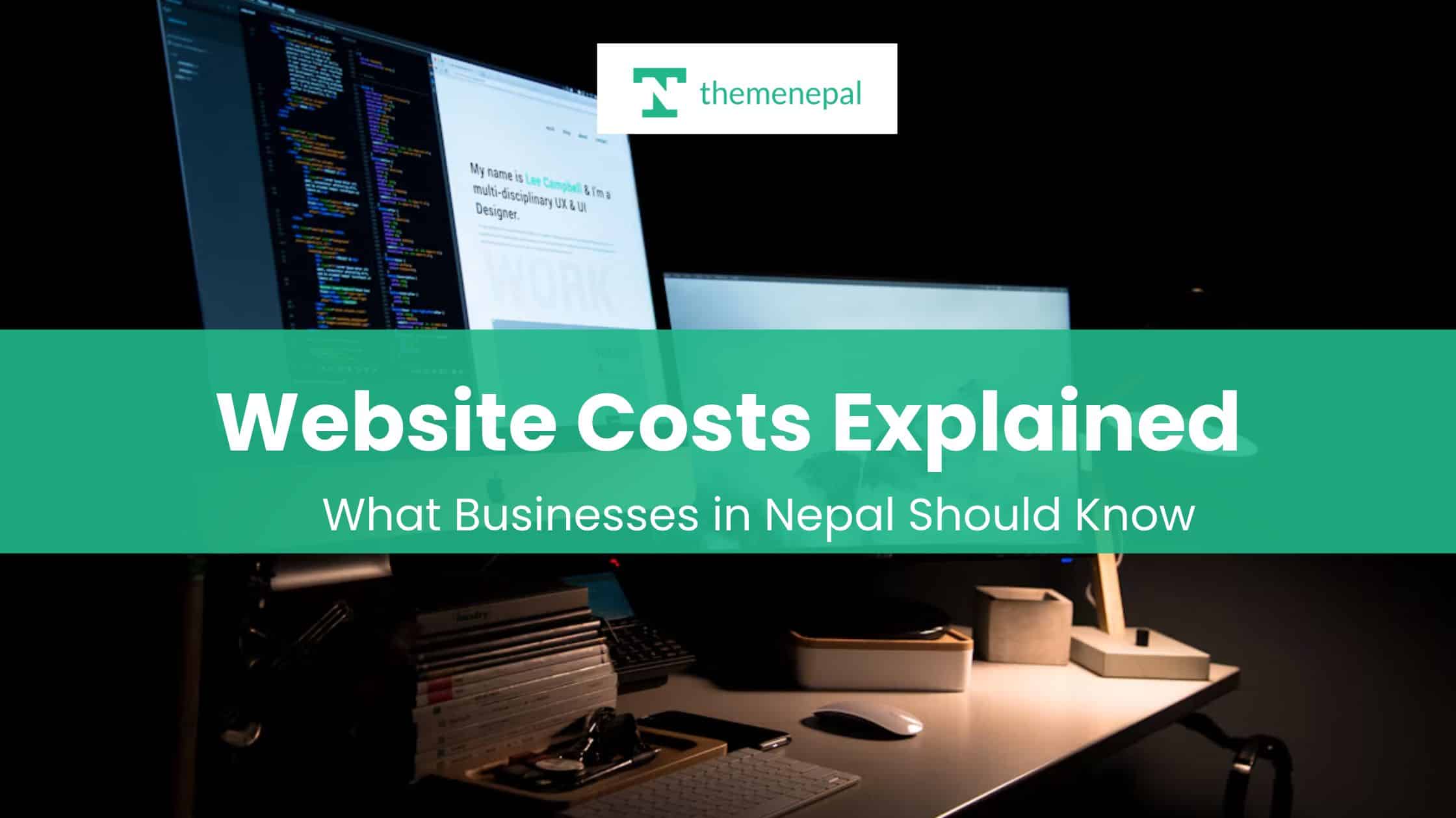 Website development cost in Nepal for business websites and e-commerce stores